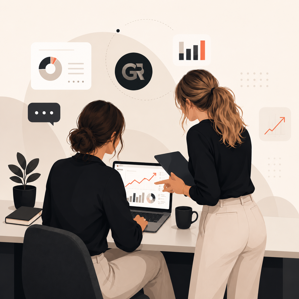Andreea & Jana, co-founders of GrowthRiser